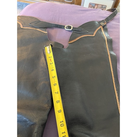 Ladies Or Girls Leather Chaps Size Small On Course - Picture 9 of 16